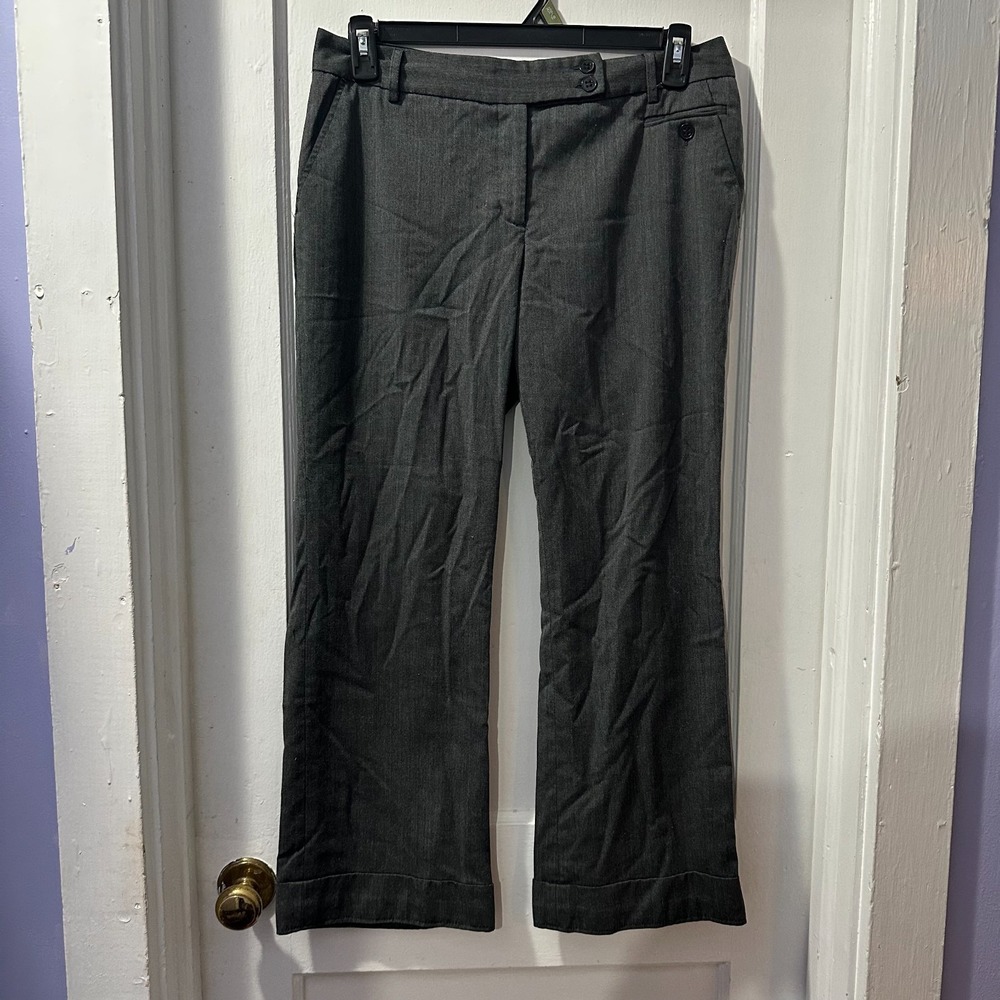 Unbranded Grey Dress Pants with Herringbone Pattern in 10